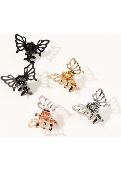 5 Adet No.5 5 Adet Mini Metal Kelebek Saç Klip Retro Patlama Sabit Klip Saç Kavrama Moda Mini Firkete Kapmak Kadın Kızlar Saç Aksesuarları (Yurt Dışından) fırsatları