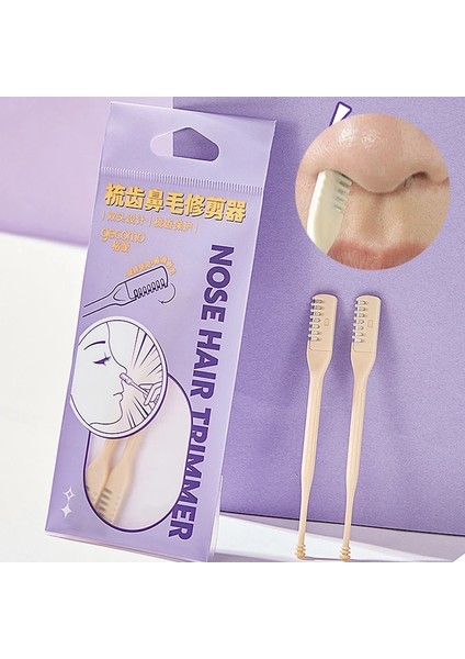 2 Adet/takım Burun Saç Temizleyici Çift Kafa Kaldırma Giyotin 360 Derece Dönen Paslanmaz Çelik Burun Saç Güvenli Makas (Yurt Dışından)