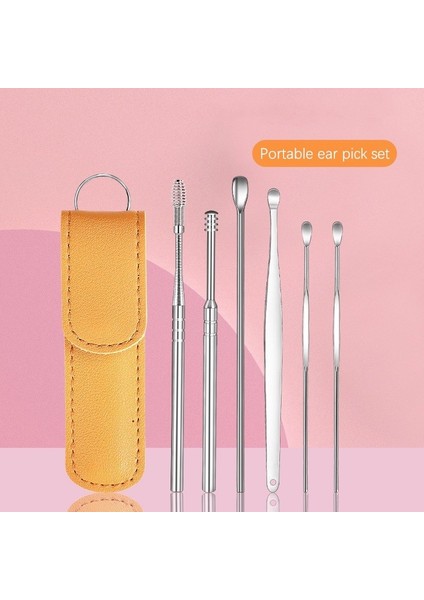 Sarı 6 Adet Kulak Temizleyici Balmumu Temizleme Aracı Kulak Tıkacı Çubukları Kulak Kirini Çıkarıcı Küret Kulak Temizleme Çubuğu Temizleme Kulak Temizleyici Kaşık Sağlık Kulak Tıkacı (Yurt Dışından) fiyatları