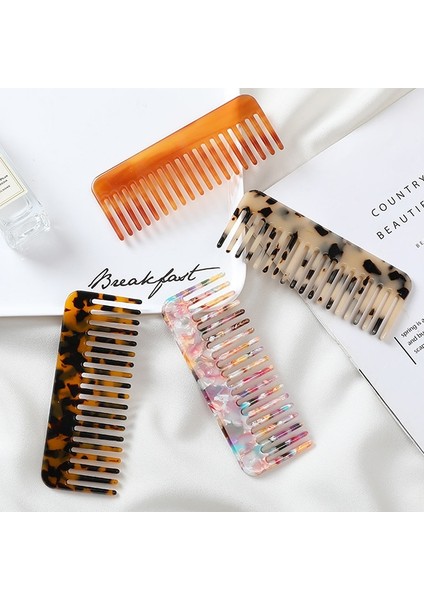 Bk Asetat Saç Tarak Renkli Kuaförlük Tarak Saç Fırçası Kadın Kızlar Için Saç Şekillendirici Berber Aksesuarları Saç Tarakları (Yurt Dışından) modelleri