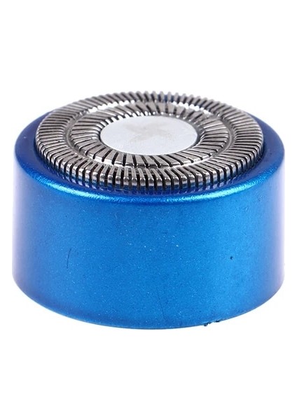 Mavi 1 Adet Taşınabilir Mini Elektrikli Erkek Tıraş Makinesi Sakal Düzeltici Bıçak Yedek Kafa (Yurt Dışından)