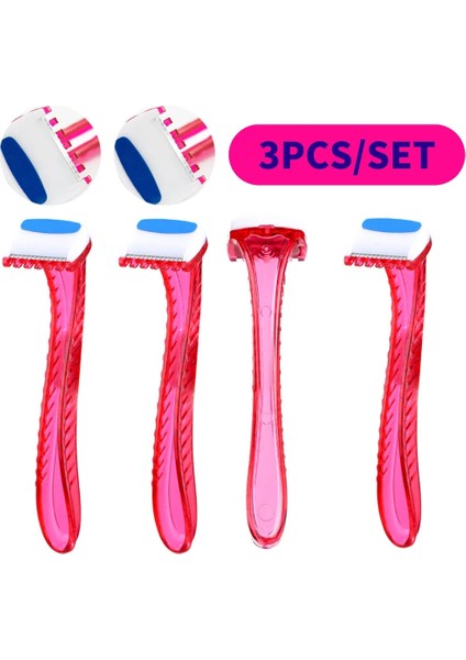 Siyah 3 Adet 3 Adet Bayan Bikini Jilet Tıraş Makinesi Özel Vücut Düzeltici Banyolar Için Ideal Tek Kullanımlık Seyahat Güvenliği Tıraş Saç Çıkarıcı (Yurt Dışından) fiyatları