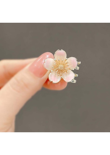 Stil D Kadın Kızlar Sevimli Sakura Küçük Saç Klipleri Tatlı Erik Çiçeği Saç Pençe Metal Mini Saç Klipleri Kiraz Çiçekleri Tokalar (Yurt Dışından)