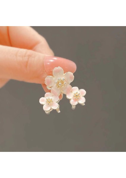 Stil D Kadın Kızlar Sevimli Sakura Küçük Saç Klipleri Tatlı Erik Çiçeği Saç Pençe Metal Mini Saç Klipleri Kiraz Çiçekleri Tokalar (Yurt Dışından) fiyatları