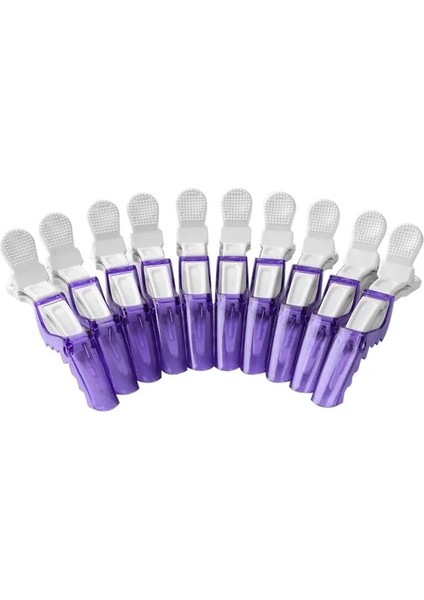 10 Adet Mor 5/6/10 Adet Saç Boyası Klipleri Salon Saç Boyama Kesit Konumlandırma Tokalar Kuaförlük Malzemeleri Salon Kuaför Berber Aracı (Yurt Dışından)