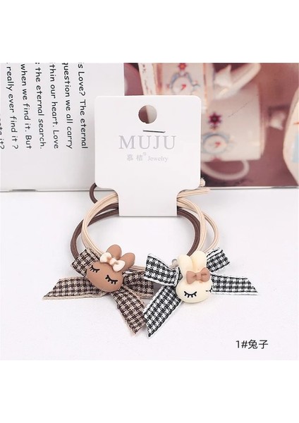 D 2 Adet Yay Hairbands Kumaş Saç Bantları Kafa Bandı Kızlar Elastik Lastik Bant Şapkalar Saç Aksesuarları Çocuklar Sevimli Tatlı Süsler (Yurt Dışından)