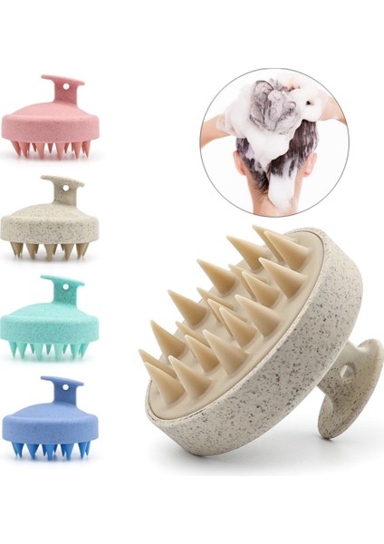 Yeşil Kafa Derisi Masaj Tarak Saç Yıkama Silikon Şampuan Fırçası Vücut Masaj Fırçası Banyo Duş Fırçası Salon Kuaförlük Aracı (Yurt Dışından) fiyatları