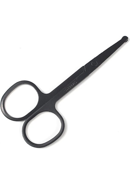 Yuvarlak Kafa Erkek ve Kadın Genel Amaçlı Paslanmaz Çelik Siyah Yuvarlak Kafa Emniyetli Burun Saç Makası/kaş Düzeltici (Yurt Dışından) indirimleri