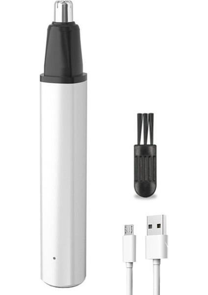 Beyaz Elektrikli Kulak Burun Saç Düzeltici Taşınabilir Elektrikli Burun Saç Tıraş Kaş Kaldırma Tıraş Makinesi USB Şarj Edilebilir Yüz Bakımı Erkekler Için (Yurt Dışından)