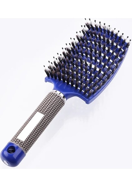 Mavi Saç Saç Derisi Masaj Tarak Saç Fırçası Kıl Naylon Kadın Islak Kıvırcık Detangle Saç Fırçası Salon Kuaförlük Şekillendirici Araçları (Yurt Dışından)