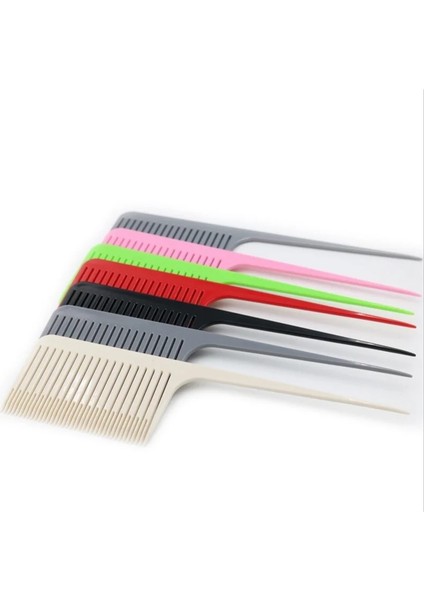 Gümüş Meslek Saç Boyama Tarak Örgü Tarak Kuyruk Pro-Saç Boyama Vurgulama Tarak Dokuma Kesme Saç Fırçası Kuaförlük Için (Yurt Dışından) fırsatları