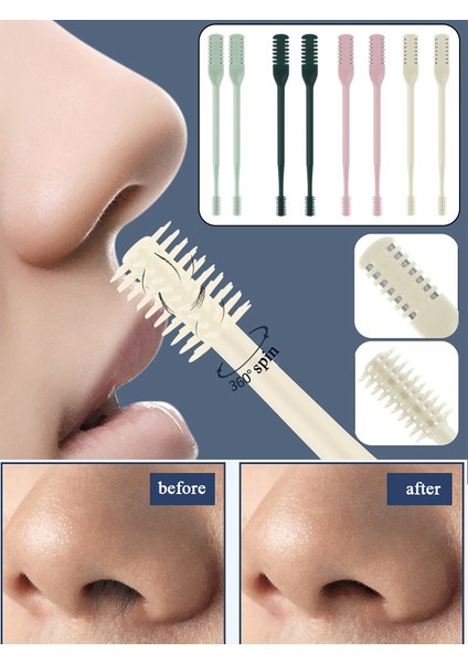 1 Adet 2/1 Adet Burun Kılı Düzeltici Tıraş Makinesi 360° Dönen Manuel Burun Jilet Saç Kaldırma Çift Kafa Burun Temiz Mini Burun Epilasyon Stilleri (Yurt Dışından) modelleri