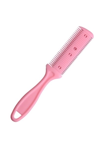 Pembe Saç Kesim Tarak Berber Saç Fırçaları Jiletli Bıçaklar Saç Düzeltici Kesme Inceltme Berber Aracı Kuaför Dıy Şekillendirici Aksesuarları (Yurt Dışından)