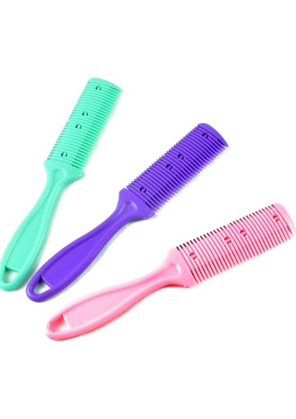 Pembe Saç Kesim Tarak Berber Saç Fırçaları Jiletli Bıçaklar Saç Düzeltici Kesme Inceltme Berber Aracı Kuaför Dıy Şekillendirici Aksesuarları (Yurt Dışından) fiyatları