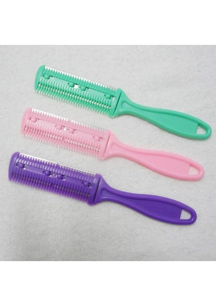 Pembe Saç Kesim Tarak Berber Saç Fırçaları Jiletli Bıçaklar Saç Düzeltici Kesme Inceltme Berber Aracı Kuaför Dıy Şekillendirici Aksesuarları (Yurt Dışından) modelleri