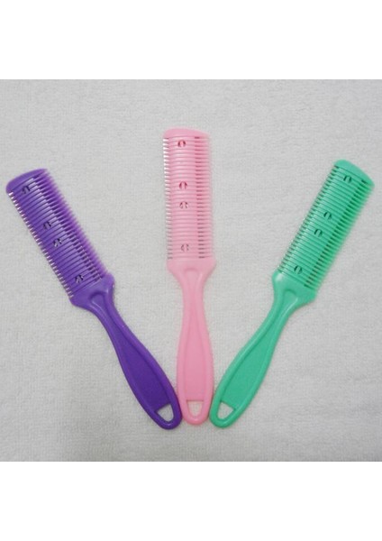 Pembe Saç Kesim Tarak Berber Saç Fırçaları Jiletli Bıçaklar Saç Düzeltici Kesme Inceltme Berber Aracı Kuaför Dıy Şekillendirici Aksesuarları (Yurt Dışından) fırsatları