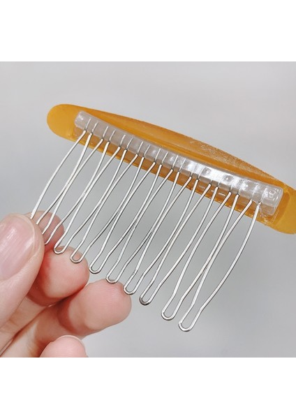 Gri 8 cm Saç Yan Taraklar Fransız Saç Düz Dişler Saç Klip Tarak Kaplumbağa Tarak Gelin Düğün Peçe Tarak Şekillendirici Saç Aksesuarları (Yurt Dışından) fırsatları