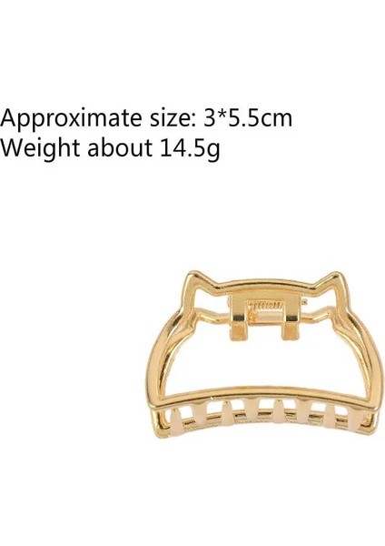 No.1 Geometrik Saç Pençe Kelepçeleri Saç Yengeç Ay Şekli Metal Saç Tokası Pençeleri Düz Renk Aksesuarları Firkete Mini Boyutu Kız Için (Yurt Dışından) fiyatları