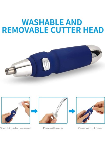 Mavi Yeni Kulak Burun Yüz Saç Düzeltici Boyun Saç Kesici Kadın Erkek Burun Yün Uygulama Elektrikli Tıraş Aracı Taşınabilir Aksesuarlar (Yurt Dışından) fırsatları