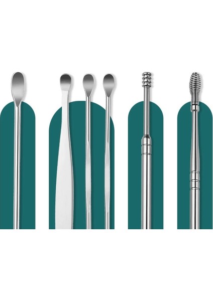 Sarı Paslanmaz Çelik Kulak Temizleyici Temizleme Aracı Kiti Yeniden Kullanılabilir Kulak Temizleme Çubuğu Seti Yetişkinler Çocuklar Için Sağlık Temizleme Kulak Kiti (Yurt Dışından) indirimleri