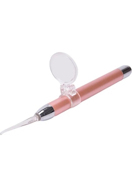 Pembe LED El Feneri Earpick Bebek Kulak Temizleyici Endoskop Penlight Kaşık Temizleme Kulak Küret Işık Kaşık Büyüteç ile Kulak Kiri Temizleme (Yurt Dışından)