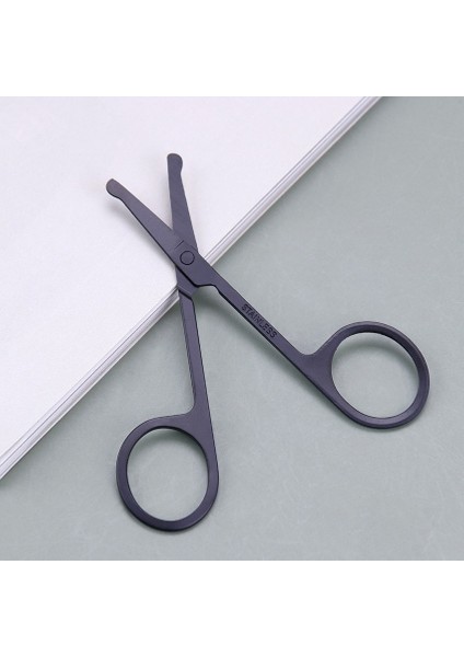 1 Pc Paslanmaz Çelik Burun Saç Makas Makyaj Makas Kaş Kirpik Burun Saç Trim Yuvarlak Keskin Epilasyon Araçları (Yurt Dışından)