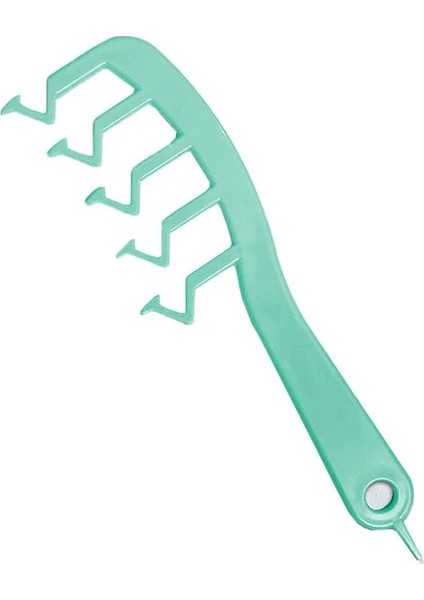 Yeşil 1 Adet Geniş Diş Köpekbalığı Plastik Tarak Dolaşık Açıcı Kıvırcık Saç Salon Kuaförlük Tarak Masaj Saç Şekillendirici Aracı Kıvırcık Saç (Yurt Dışından)