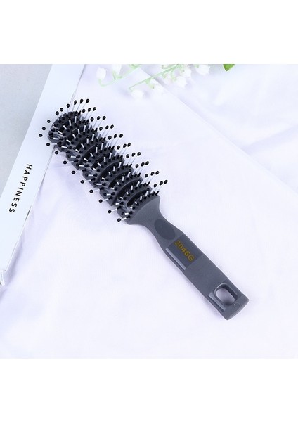 Pic Gösterisi Olarak Salon Ev Profesyonel Erkek Pomad Kaburga Tarak Saç Şekillendirici Masaj Kıvırma Saç Fırçası Iç Toka Modelleme (Yurt Dışından)