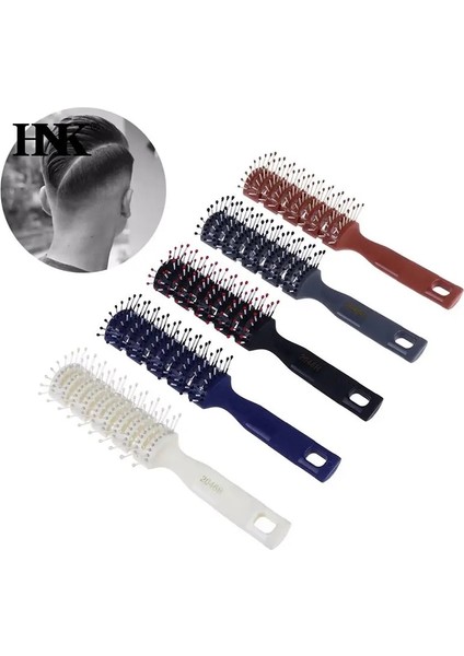 Pic Gösterisi Olarak Salon Ev Profesyonel Erkek Pomad Kaburga Tarak Saç Şekillendirici Masaj Kıvırma Saç Fırçası Iç Toka Modelleme (Yurt Dışından)