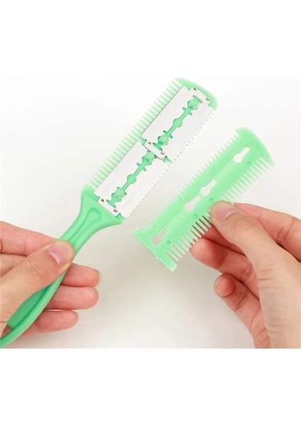 Pembe 1 Adet Saç Kesim Şekillendirici Berber Makası Sihirli Bıçak Tarak Kuaförlük Araç Seti En Kaliteli Çift Taraflı Bıçak Saç Makası Siyah (Yurt Dışından) fiyatları