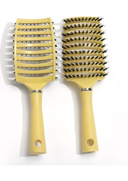 No.5 Kadın Saç Fırçası Saç Derisi Masaj Tarak Saç Fırçası Kıl ve Naylon Islak Kıvırcık Detangle Saç Fırçası Salon Kuaförlük Şekillendirici Aksesuarları (Yurt Dışından)