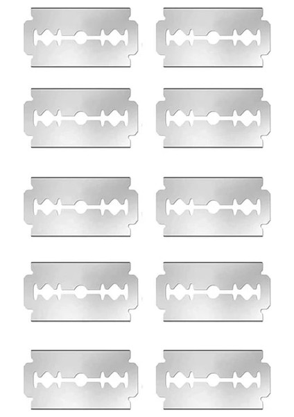 10 Bıçak Berber Düz Kenar Jilet Saç Kesimi Sakal Kaş Tıraş Aracı Manuel Epilasyon Jilet Kuaför Kırpma Bıçakları Değiştirilebilir (Yurt Dışından)