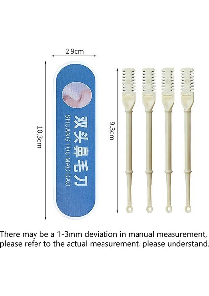 1 Adet Pembe 1/2/3/4 Adet Yıkanabilir Çift Kafa Burun Saç Düzeltici Burun Saç Kulak Kaşık 360 ° Döndür Burun Saç Bıçak Giyotin Paslanmaz Çelik (Yurt Dışından) modelleri