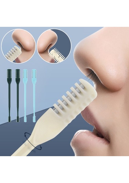 Nane Yeşili Erkek Kadın Saç Çıkarıcı Burun Saç Düzeltici Burun Jilet Burun Temiz 360° Dönen Bakım Kesici Çift Kafa Yıkanabilir Makyaj Aracı (Yurt Dışından) modelleri