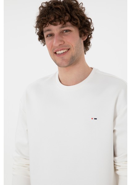 Erkek Ekru Sweatshirt 50309858-VR019 fiyatları