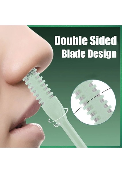 Pembe Çift Taraflı Burun Saç Bıçağı Manuel Burun Deliği Temizleme Burun Saç Düzeltici 360 Derece Döndür Burun Deliği Temizleme Makası (Yurt Dışından) modelleri