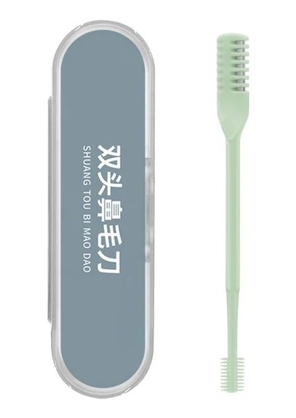 Yeşil-Kutu ile Taşınabilir Manuel Burun Kılı Düzeltici Erkekler ve Kadınlar Için Yıkanabilir Saklama Kutusu ile Su Geçirmez Çift Kafa Burun Epilasyon (Yurt Dışından)