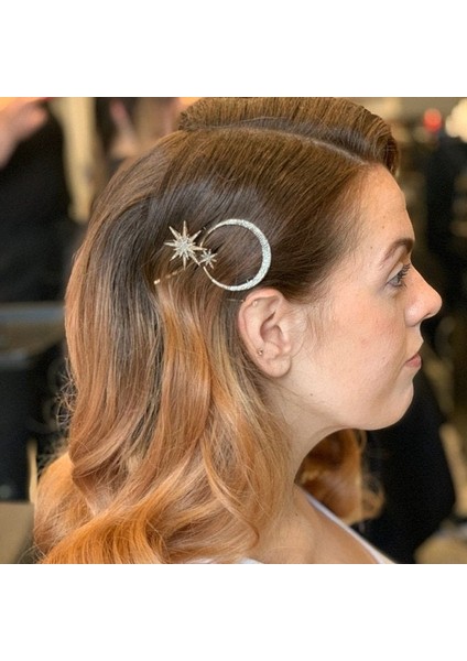 Stil 7 Ay Yıldız Kar Tanesi Tokalar Kristal Rhinestones Saç Klipleri Kadın Moda Şekillendirici Araçları Kızlar Saç Tokası Elmas Saç Aksesuarları (Yurt Dışından) fiyatları