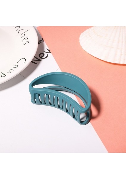 02TR Donuk Lehçe Oymak Plastik Saç Pençe Basit Banyo Makyaj Saç Klipleri Şeker Tatlı Kızlar Saç Aksesuarları (Yurt Dışından)