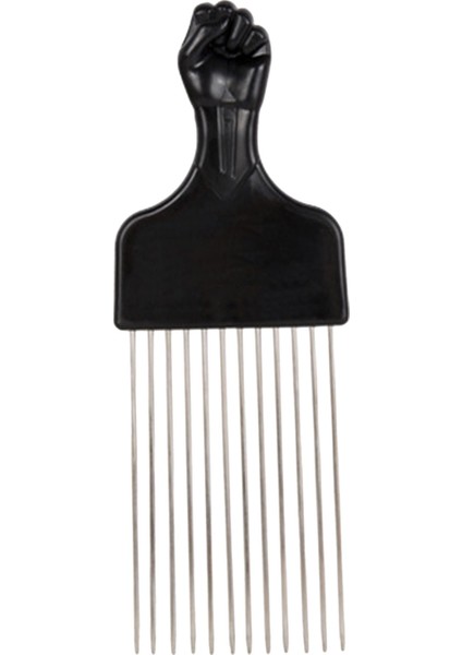 Tip 2 Siyah Metal Afro-Amerikan Seçim Saç Tarak Afro Saç Tarak Kuaförlük Şekillendirici Aracı Salon Kullanımı Geniş Diş Kıvırcık Saç Fırçası (Yurt Dışından)
