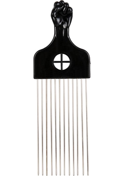 Tip 2 Siyah Metal Afro-Amerikan Seçim Saç Tarak Afro Saç Tarak Kuaförlük Şekillendirici Aracı Salon Kullanımı Geniş Diş Kıvırcık Saç Fırçası (Yurt Dışından)