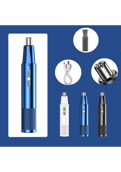 Mavi Yeni 2 In 1 Elektrikli Burun Düzeltici Erkekler Için Güzellik Burun ve Kulak Saç Düzeltici Elektrikli Tıraş Makinesi Burun Epilasyon USB Şarj Edilebilir (Yurt Dışından) indirimleri