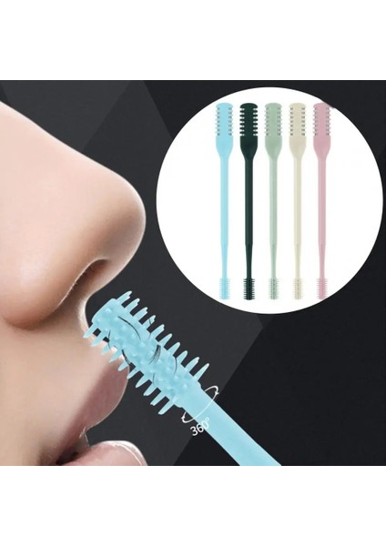 Atrovirens 360 Derece Dönen Burun Saç Düzeltici Çift Kafa Taşınabilir Keskin Manuel Erkek Kadın Burun Epilasyon Aracı Güzellik Malzemeleri (Yurt Dışından) modelleri