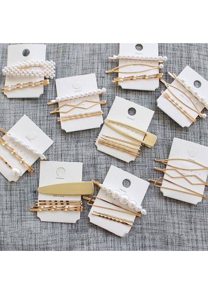 12 3 Adet/takım Inci Metal Altın Rengi Saç Tokası Bobby Pin Barrette Kafa Bandı Firkete Headdress Kadın Kızlar Bayan Saç Şekillendirici Aracı (Yurt Dışından) fiyatları