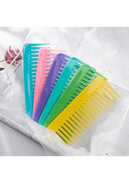 Açık Yeşil Dikdörtgen Geniş Diş Tarak Plastik Düz Tarak Saç Masajı Yumuşatma Tarak Kuaförlük Tarak Şekillendirici Aracı (Yurt Dışından) fiyatları