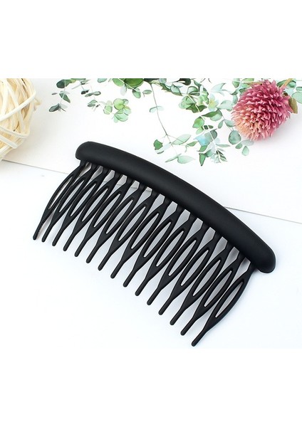 Siyah 15 Diş Buzlu Şeker Renk Saç Tarak Klip Kadın Kırık Saç Tokalar Headdress Düğün Saç Dıy Takı Saç Stili Aksesuarları (Yurt Dışından)