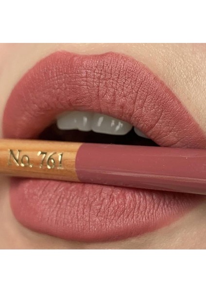 Dudak Kalemi 761 Renkli Suya Dayanıklı 1 Adet Profesyonel Makyaj İçin
