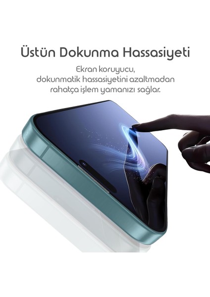 iPhone 16 Premium 5D Temperli Cam Ekran Koruyucu
