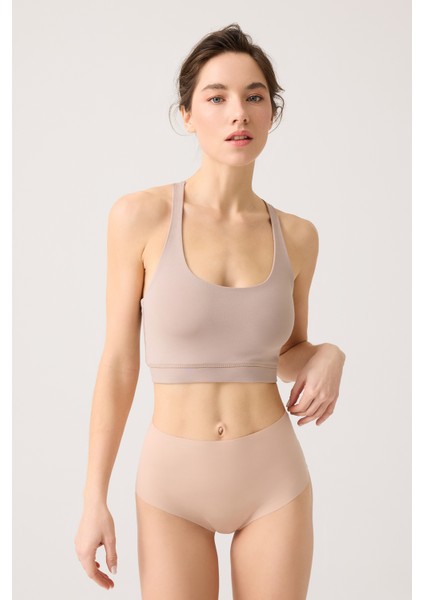 Lazer Kesim Yüksek Bel Görünmez Külot High Waisted Briefs