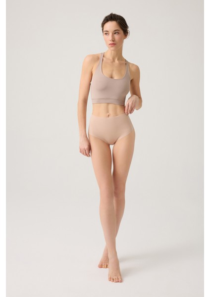 Lazer Kesim Yüksek Bel Görünmez Külot High Waisted Briefs